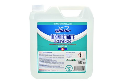 Desinfectante de Superficie de Amonio Cuaternario x 5 litros