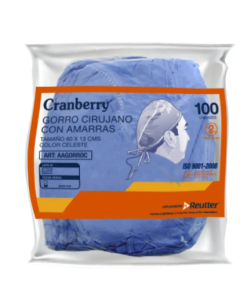 Gorro Cirujano con tiras x 100 unidades